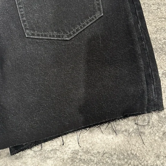 OAK + FORT Black Denim Shorts - Picture 6 of 7